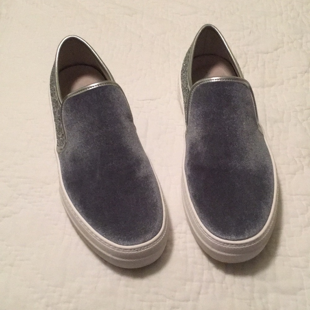 Aldo metallic and suede sneaker